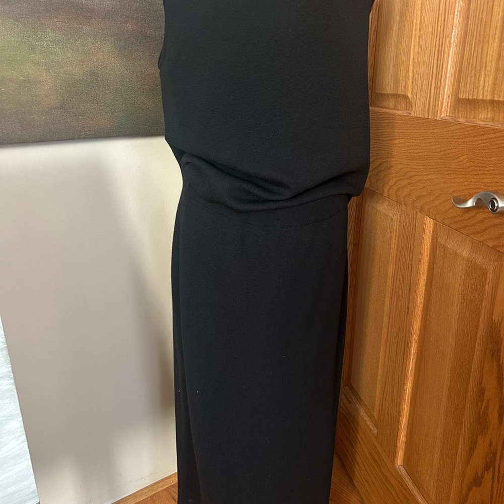 Eileen Fisher Black two piece knit set M/L